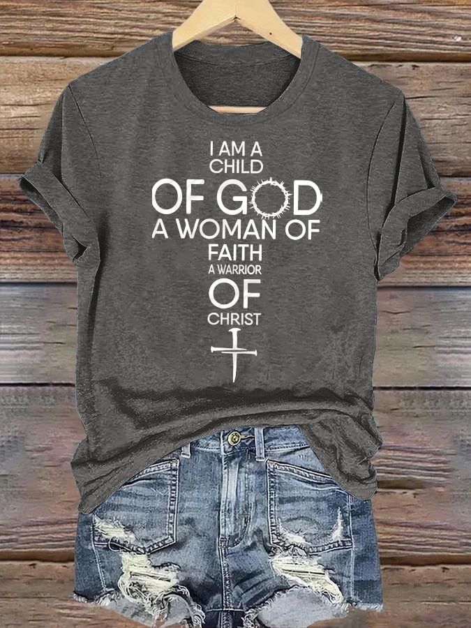 Women's Child Of God T-Shirt: Woman Of Faith, Christian T-Shirt