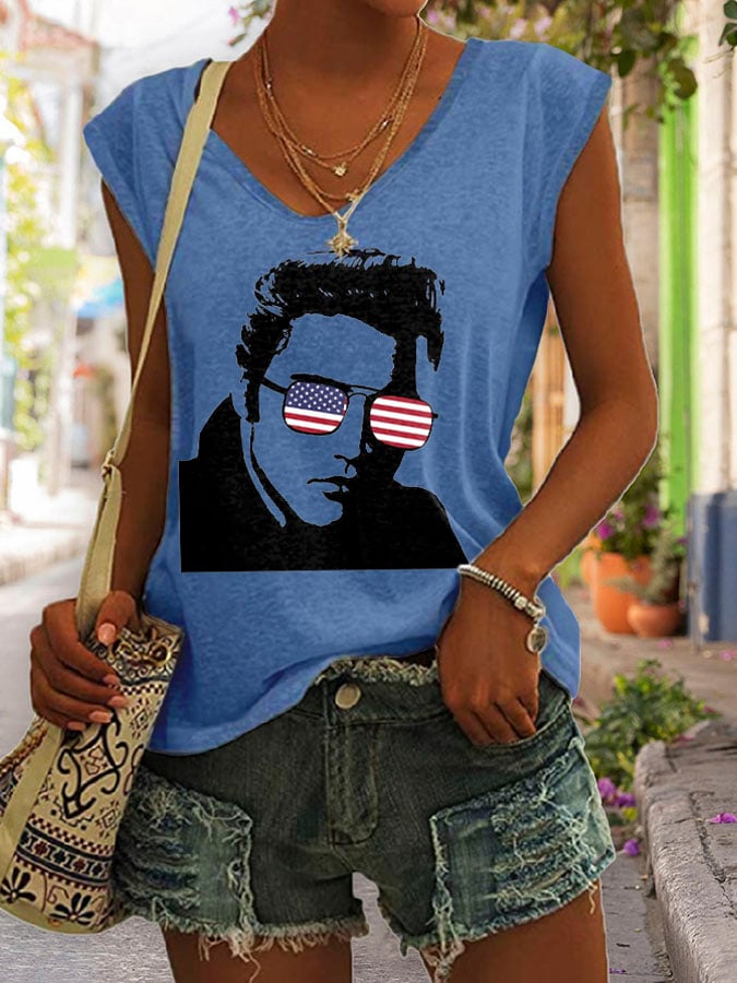 Women's The King Print Tank Top