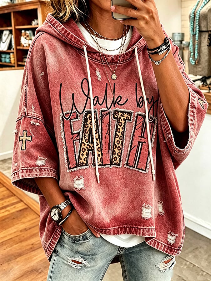 Women's Faith Over Fear Printing Top