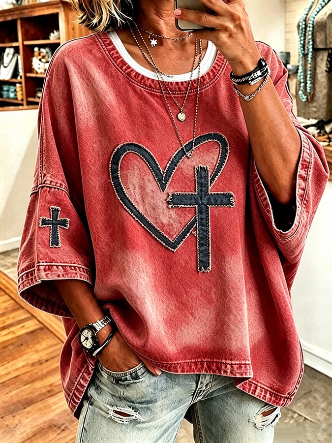 Women's Faith Pattern Hoodie