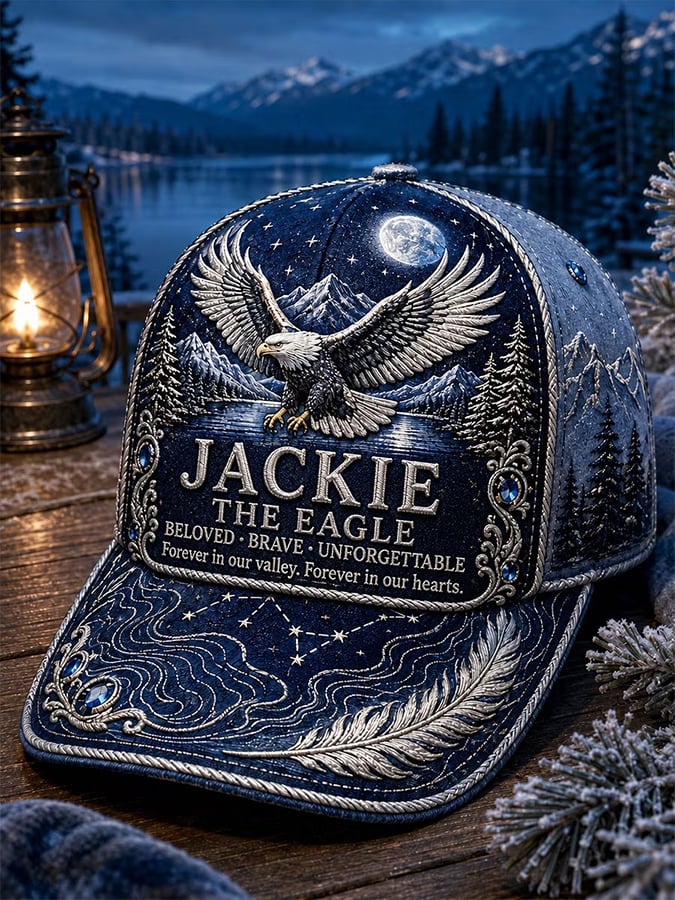 Unisex Retro Rest in Peace Jackie Print Hat