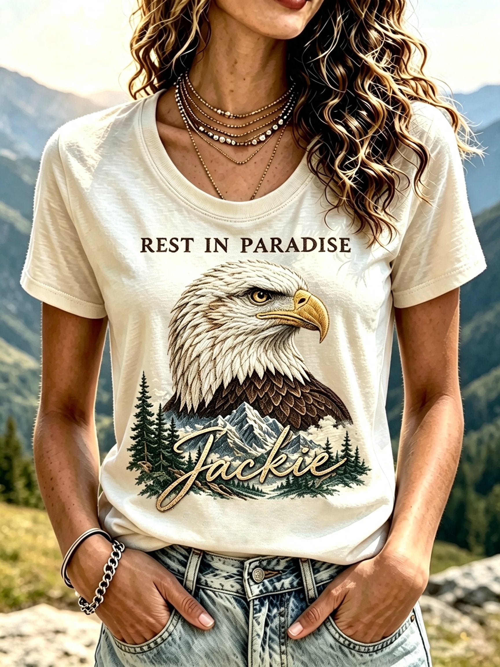 Women's Jackie And Shadow Printed T-shirt