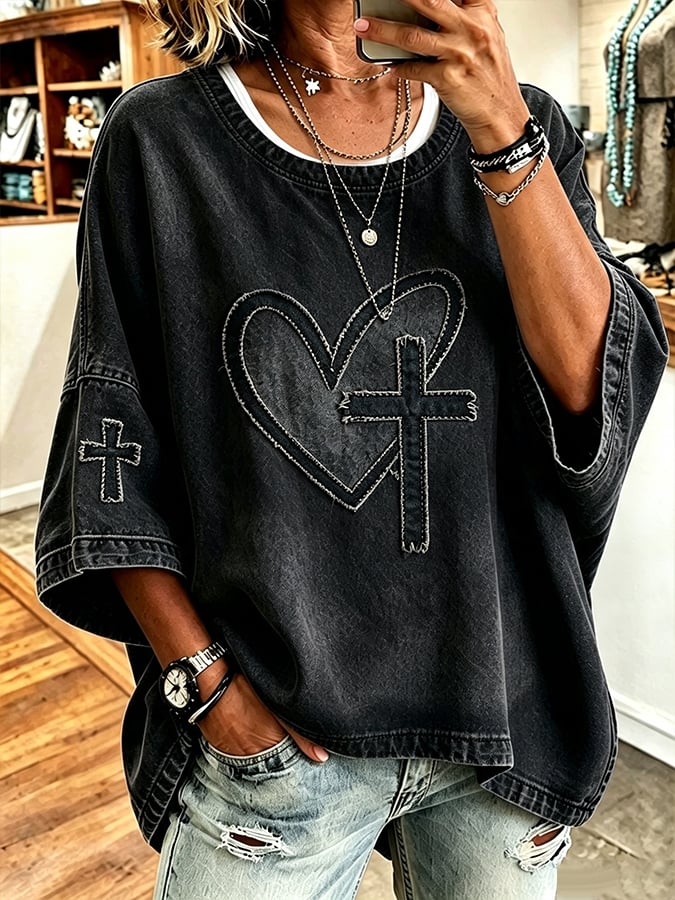 Women's Faith Pattern Hoodie