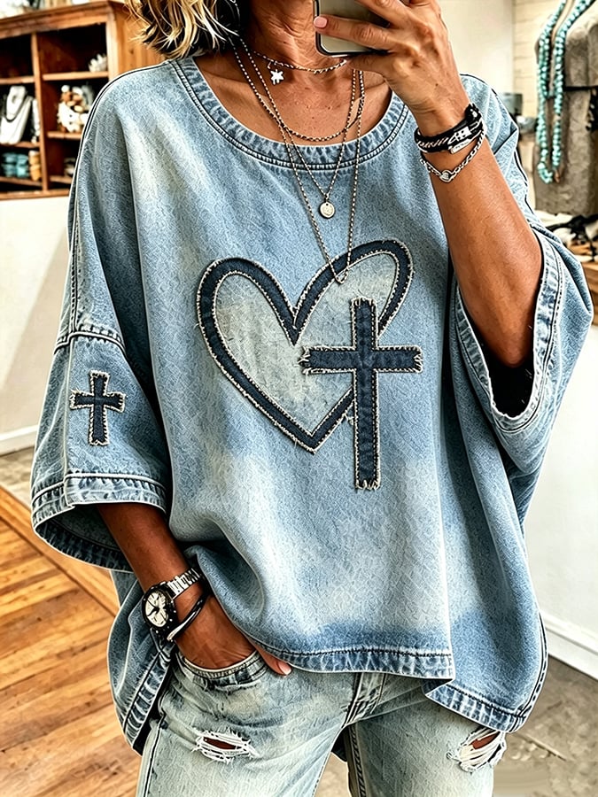 Women's Faith Pattern Hoodie