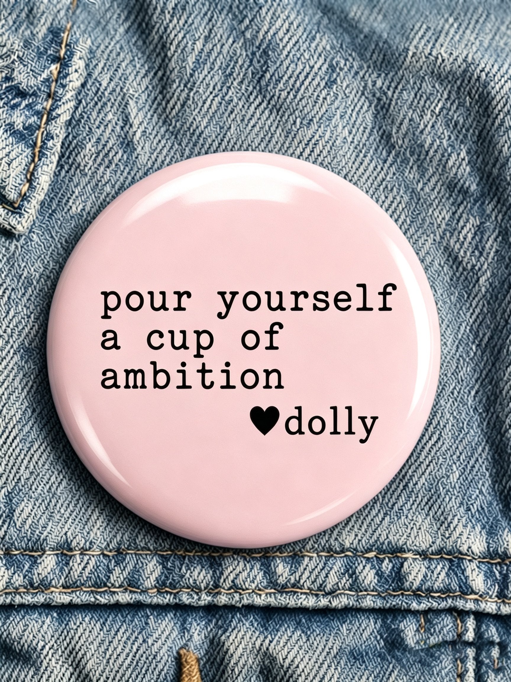 Forever Our Queen of Country Print Button