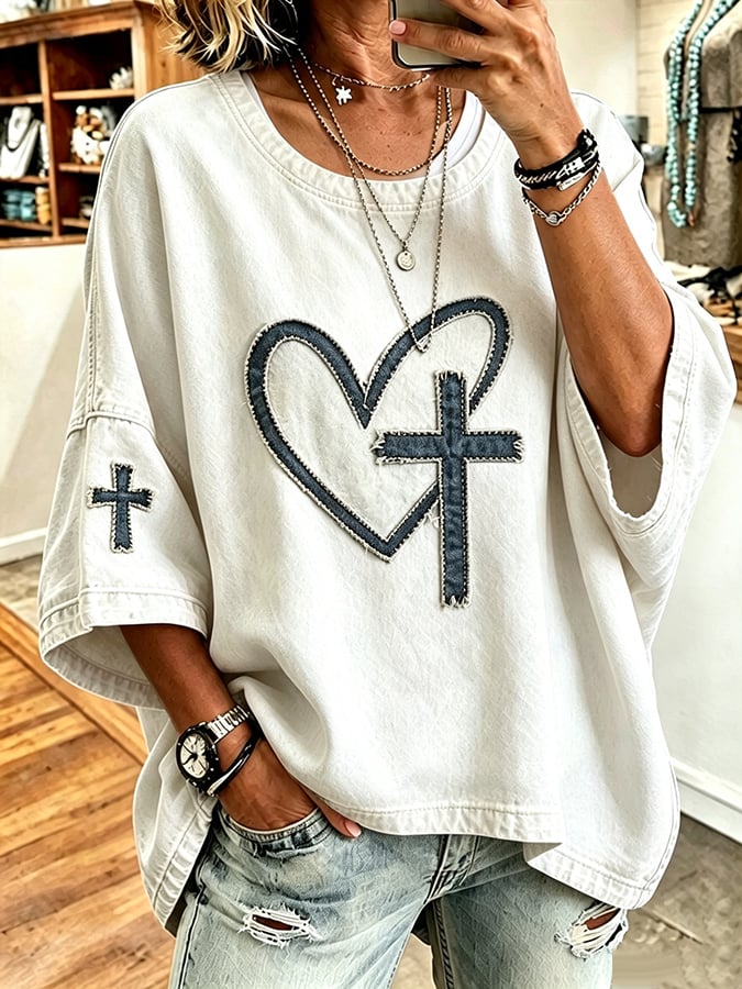 Women's Faith Pattern Hoodie