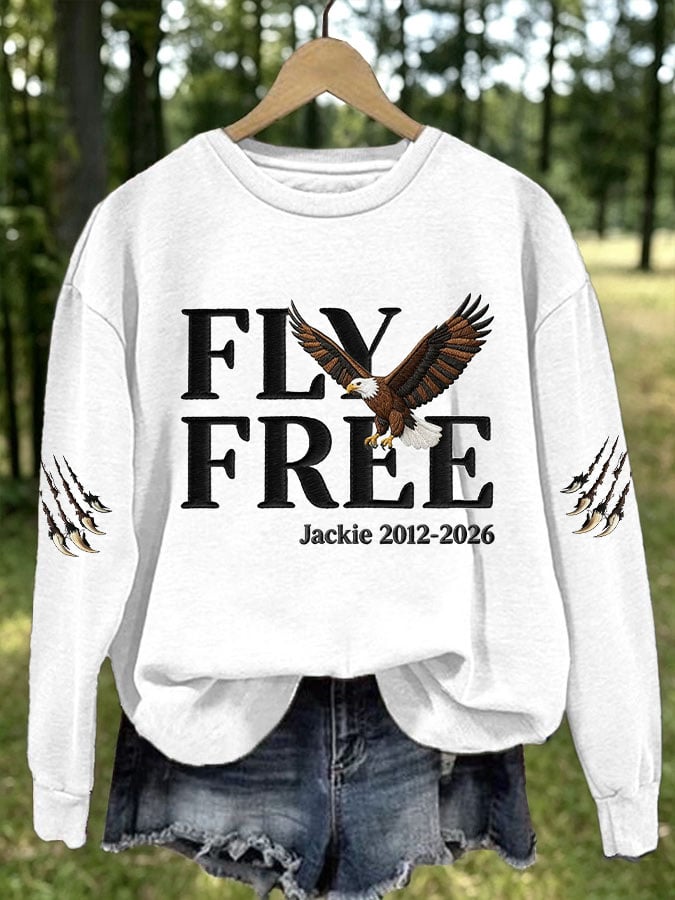 Women's Fly Free Jackie Print Casual Sweatshirt