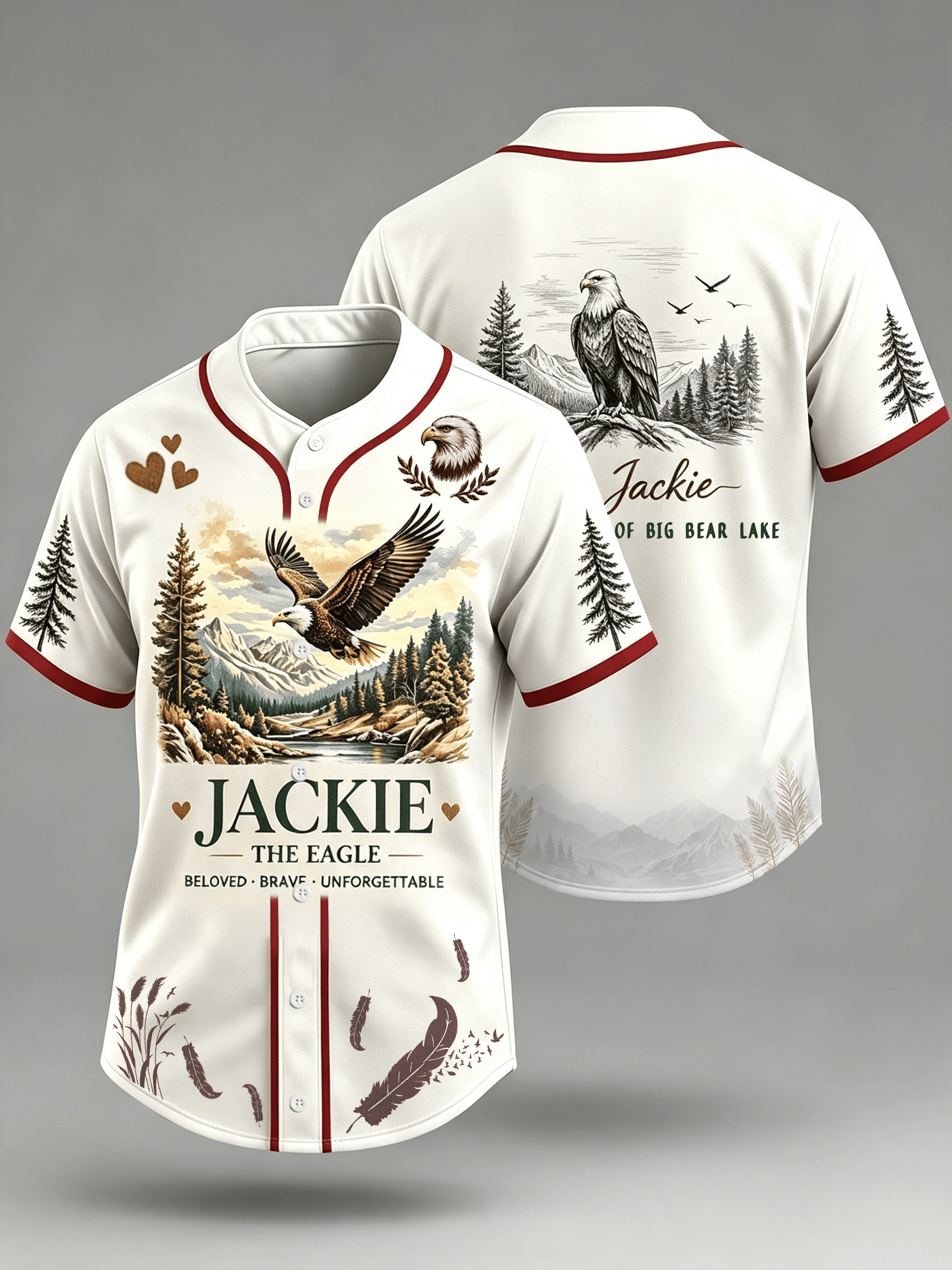 Men's JACKIE THE EAGLE Print T-Shirt