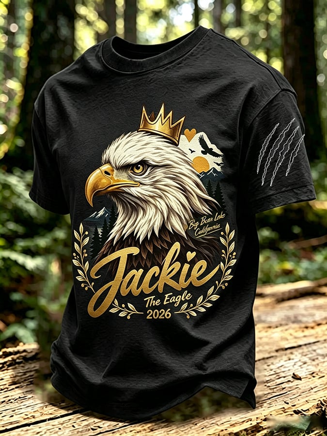 Men's Jackie & Shadow Print Short-Sleeve T-Shirt