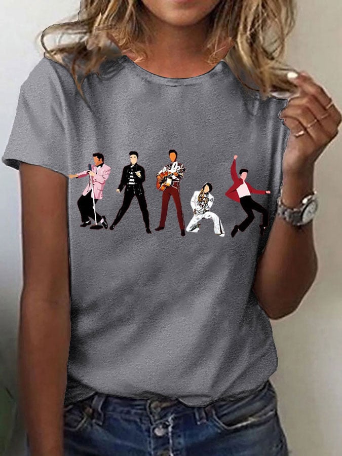 Womens Music Superstar Print T-Shirt