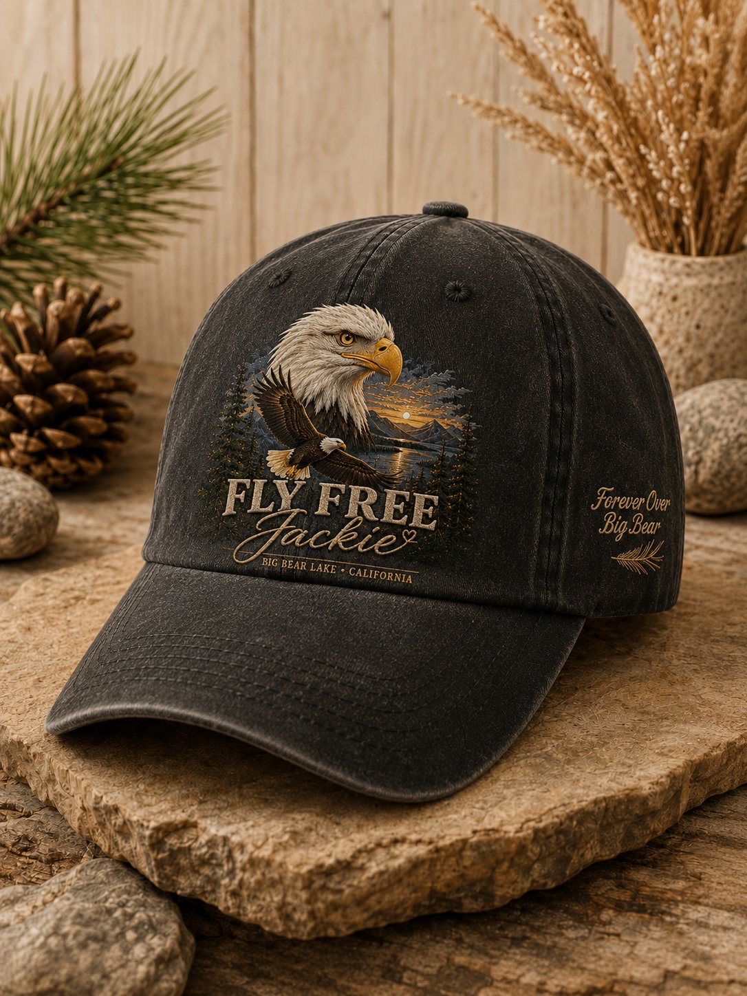Unisex Fly Free Jackie Graphic Hat