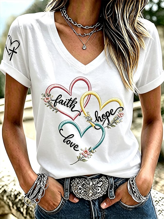 Women's Faith Print T-shirt