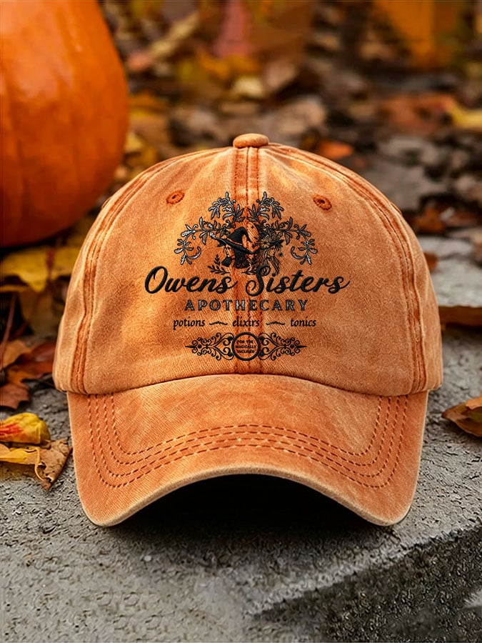 Unisex Owens Sisters Apothecary Witch Printed Hat
