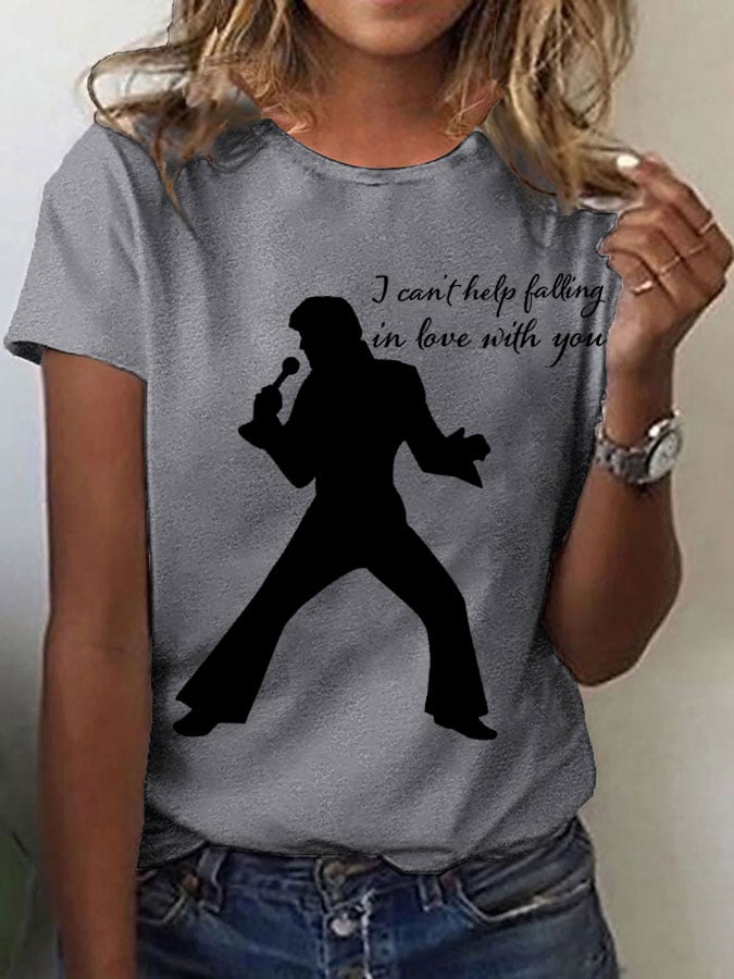 Womens Music Superstar Print T-Shirt