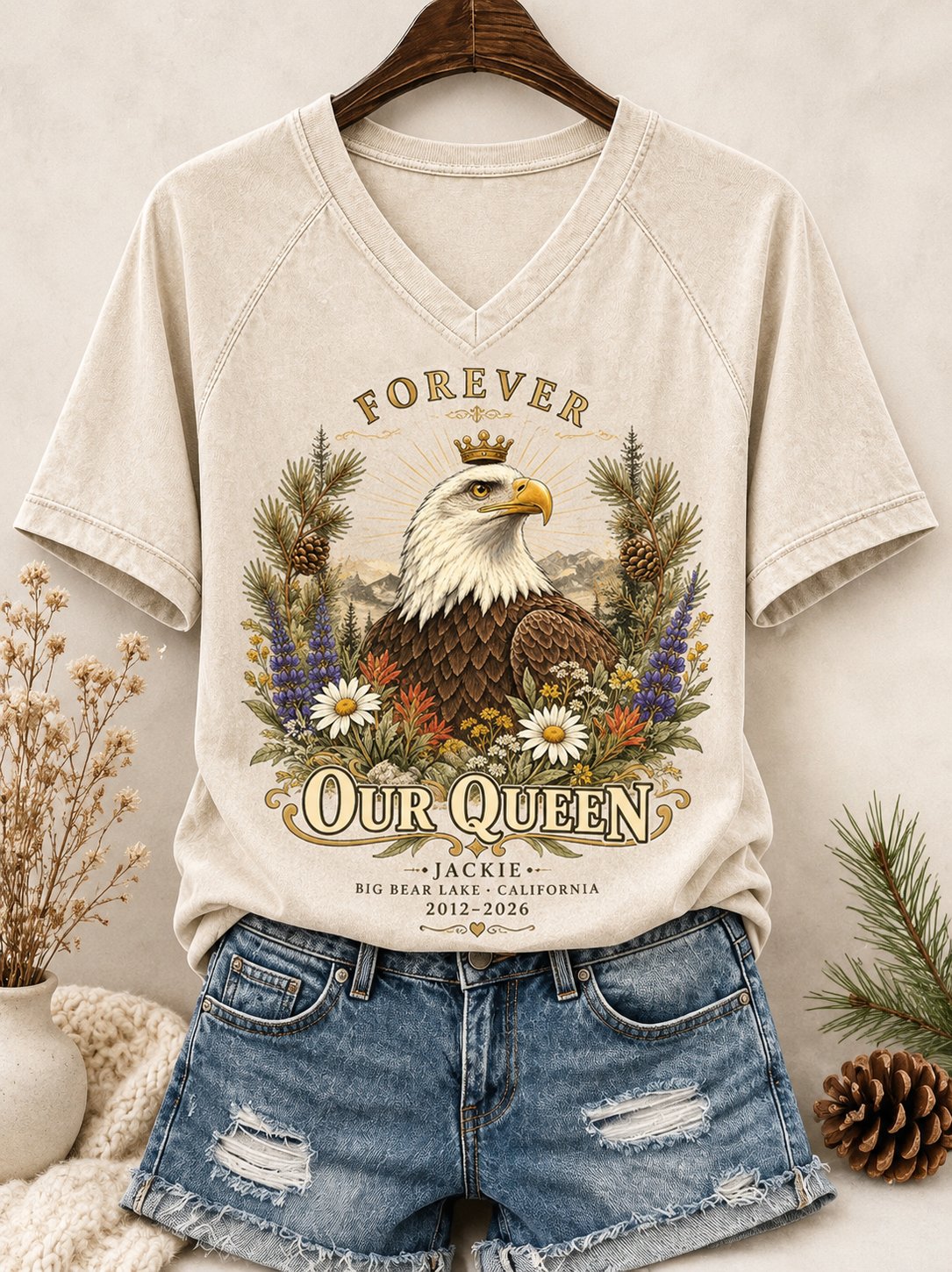 Women's Forever Our Queen Jackie Print Tee