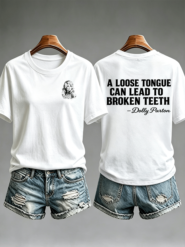 Women's Vintage Signature Graphic Memorial Print T-Shirt