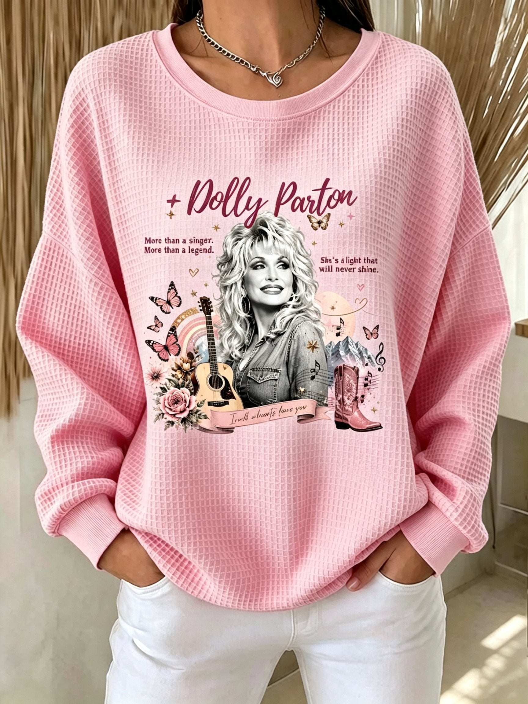 Women's Dolly Parton Memorial Print Sweatshirt