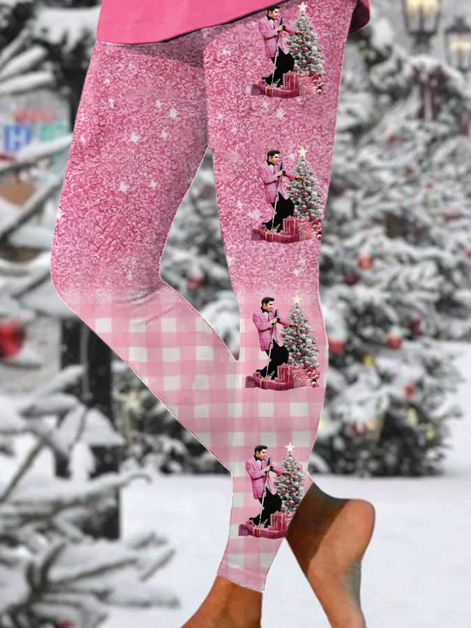 Women's Vintage Print Casual Leggings