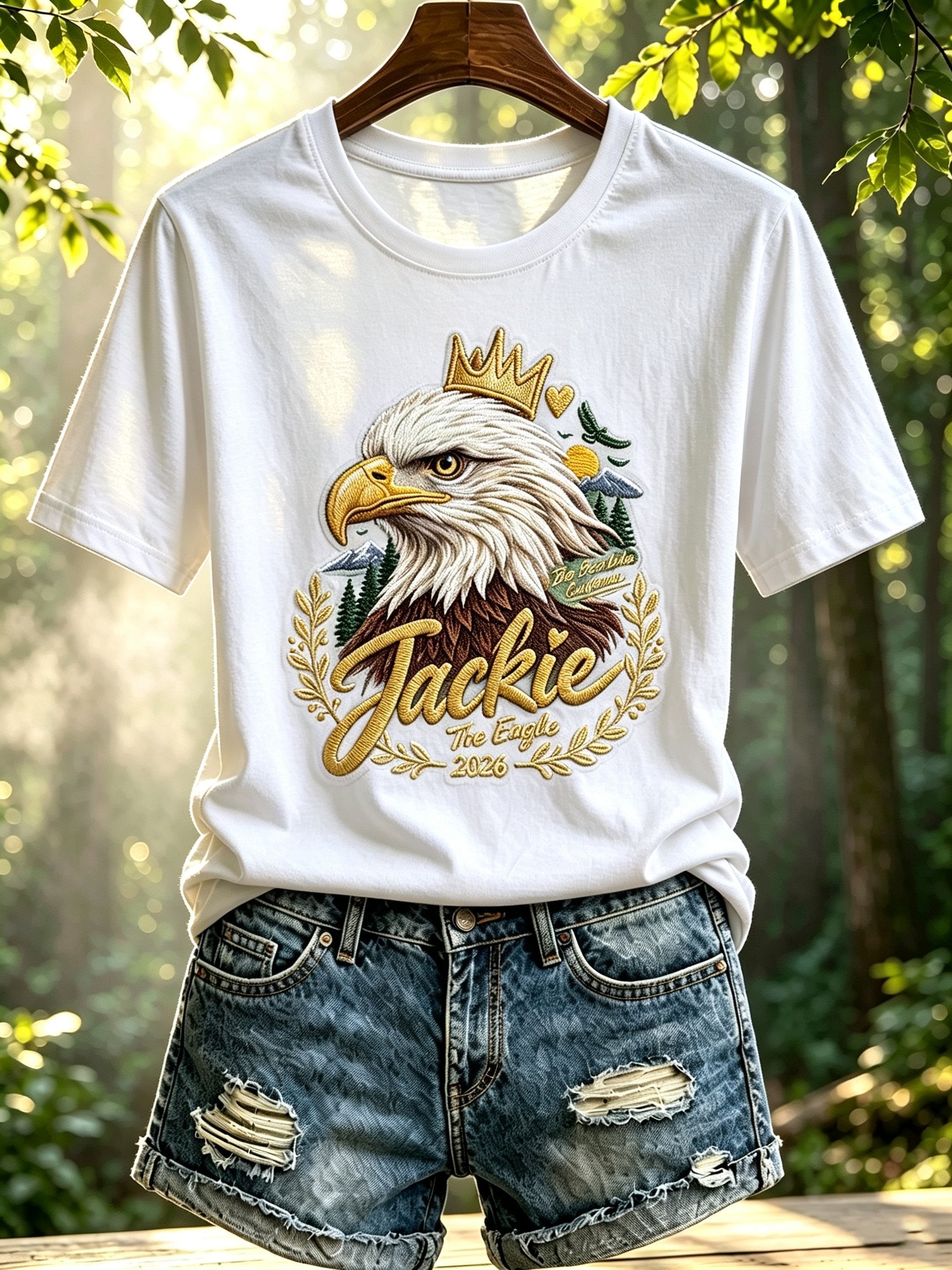 Women's Forever Over Big Bear, Fly Free Jackie Print Tee