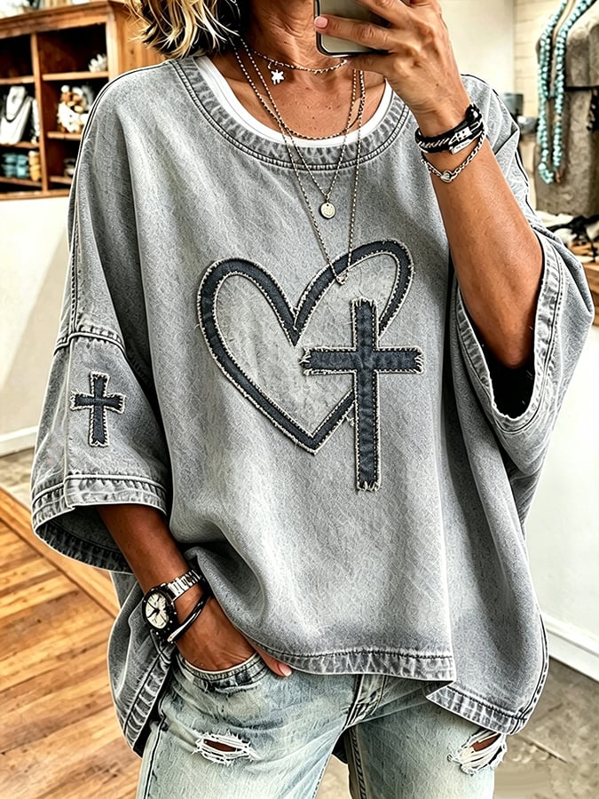 Women's Faith Pattern Hoodie