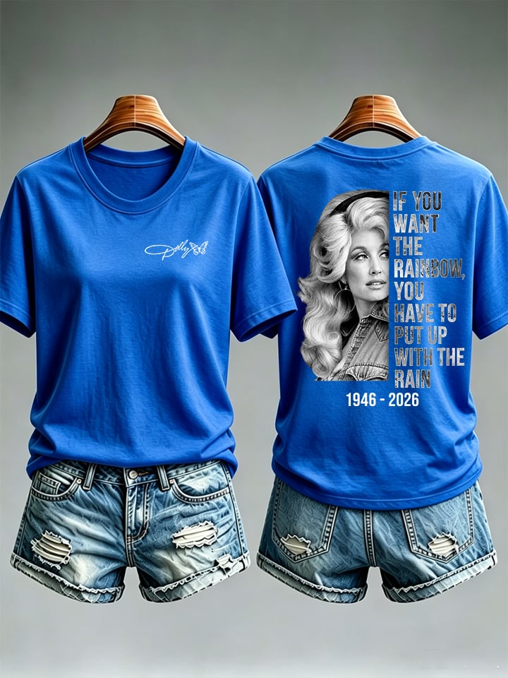 Women's Vintage Signature Graphic Memorial Print T-Shirt