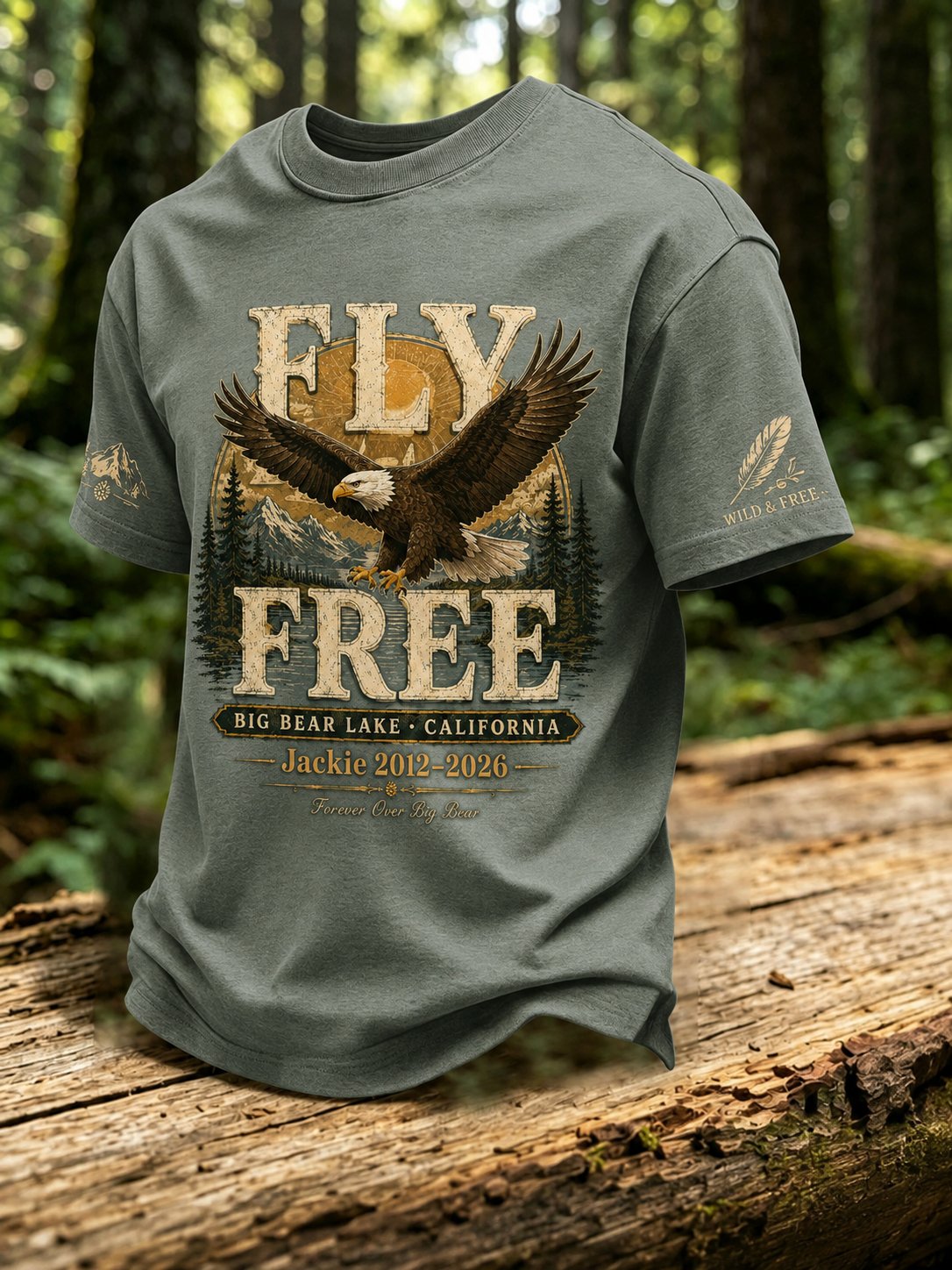 Men's Fly Free Jackie Print Tee