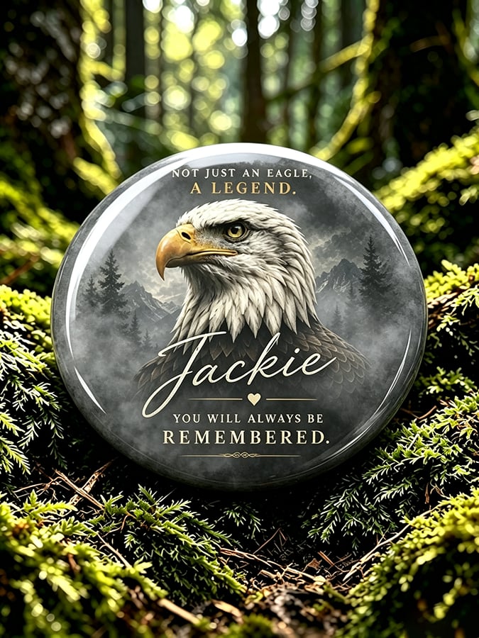 Unisex Jackie and Shadow Print Button