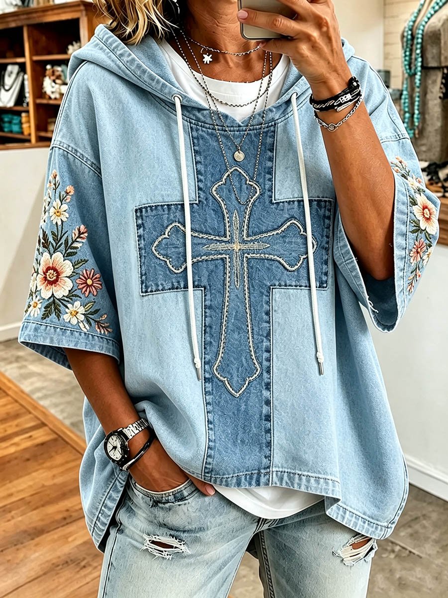 Women's Christian Faith Cross Hoodie