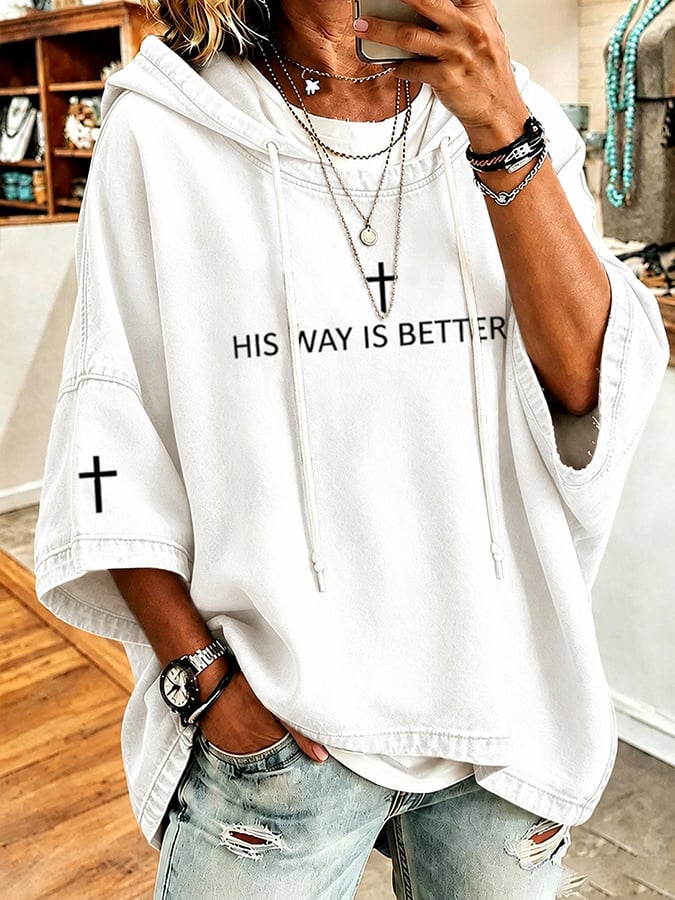 Women's Faith Printing Top
