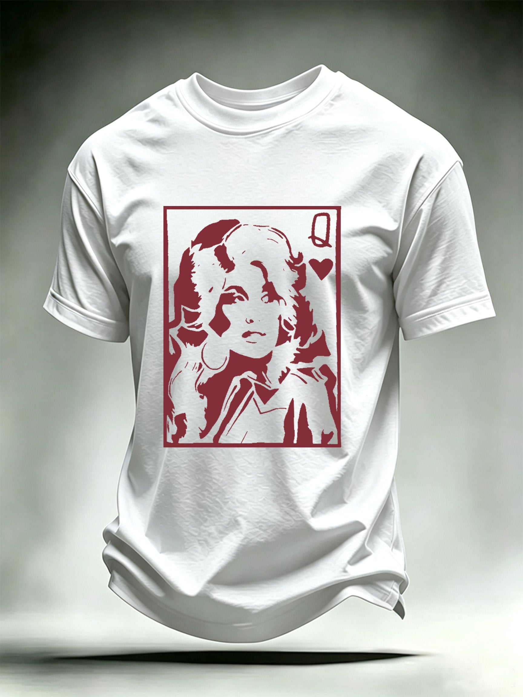 Men's Queen of Hearts Shirt Country Music Graphic Tee