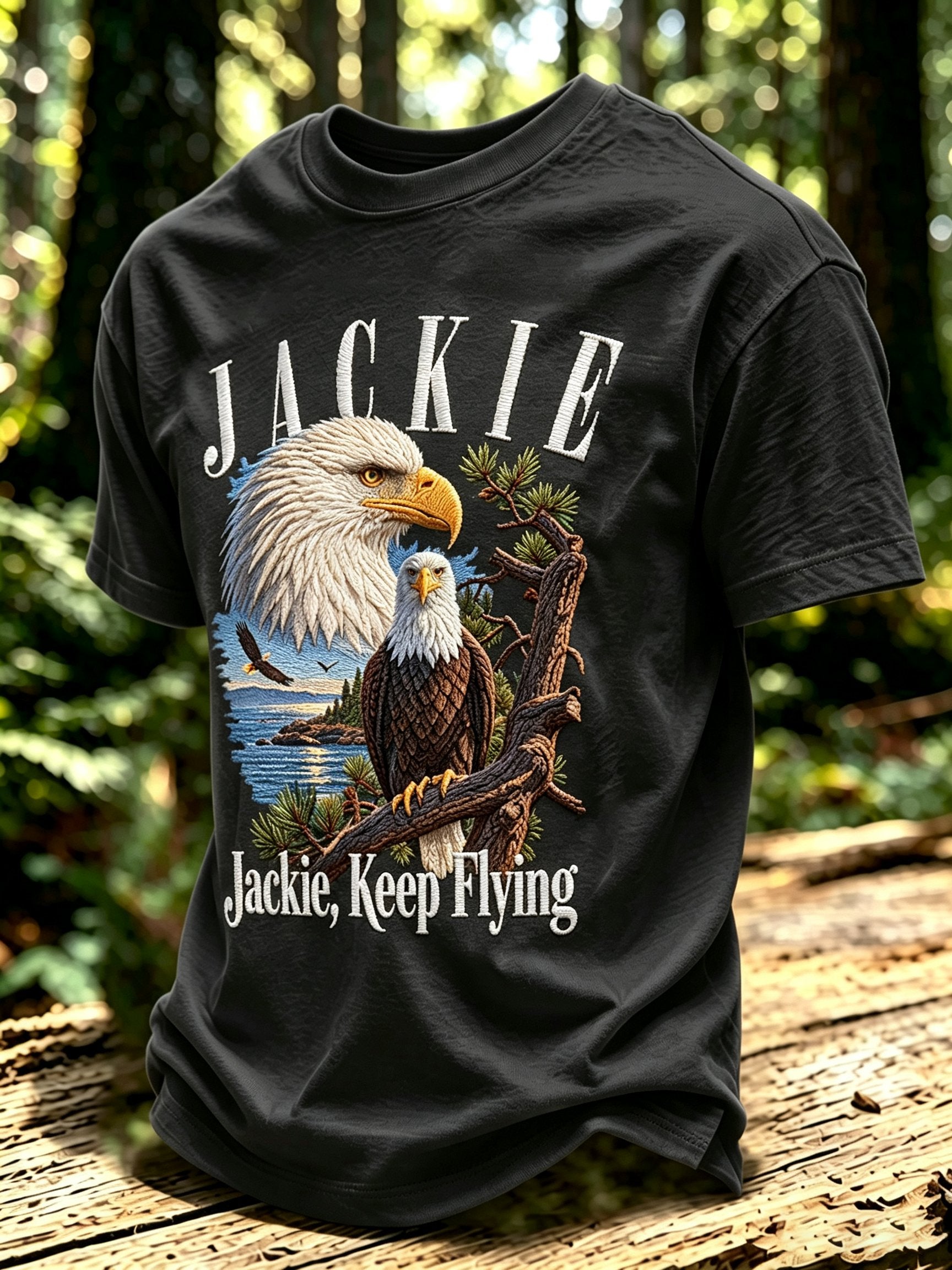 Men's Jackie and Shadow Print Short-Sleeve T-Shirt