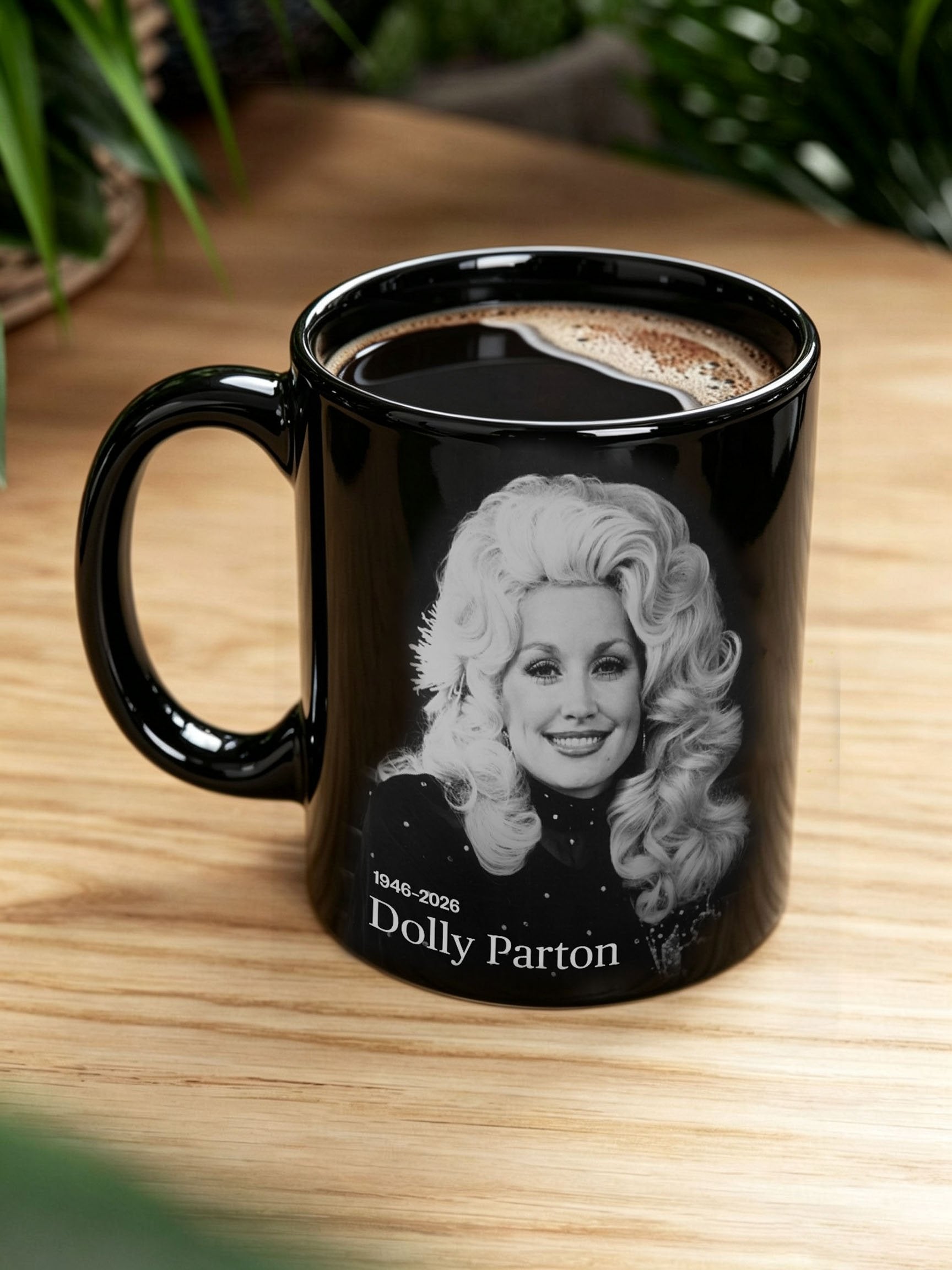 Retro Country Music Legend Tribute Print Mug