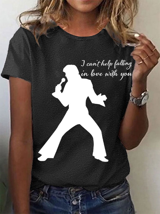 Womens Music Superstar Print T-Shirt