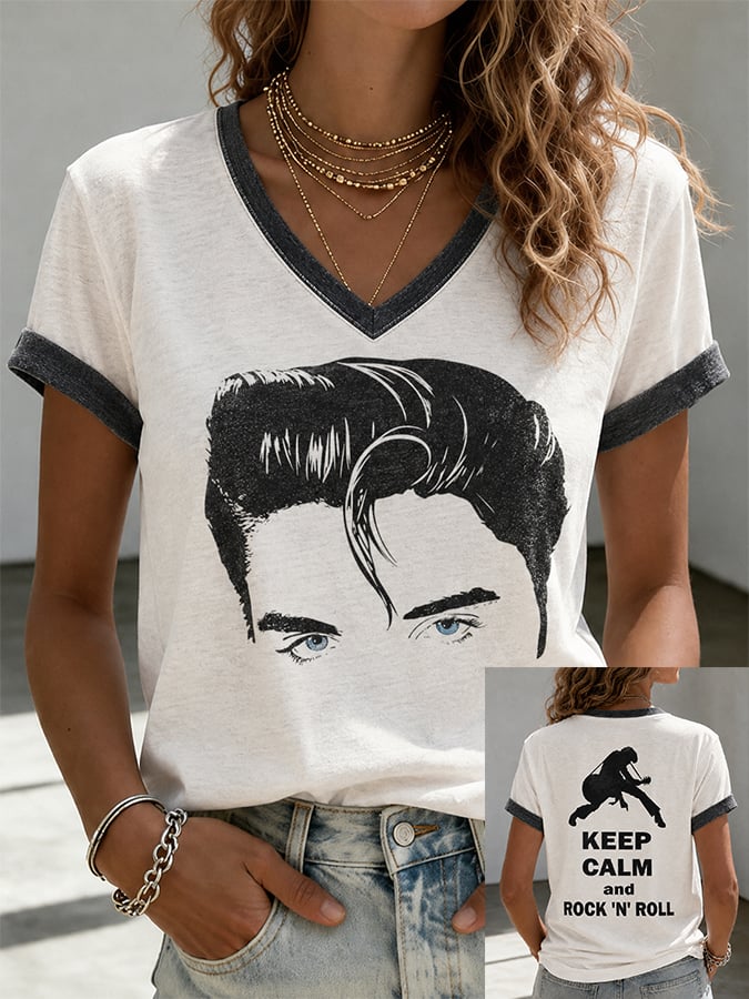 Women's The King of Rock 'N' Roll Print T-shirt