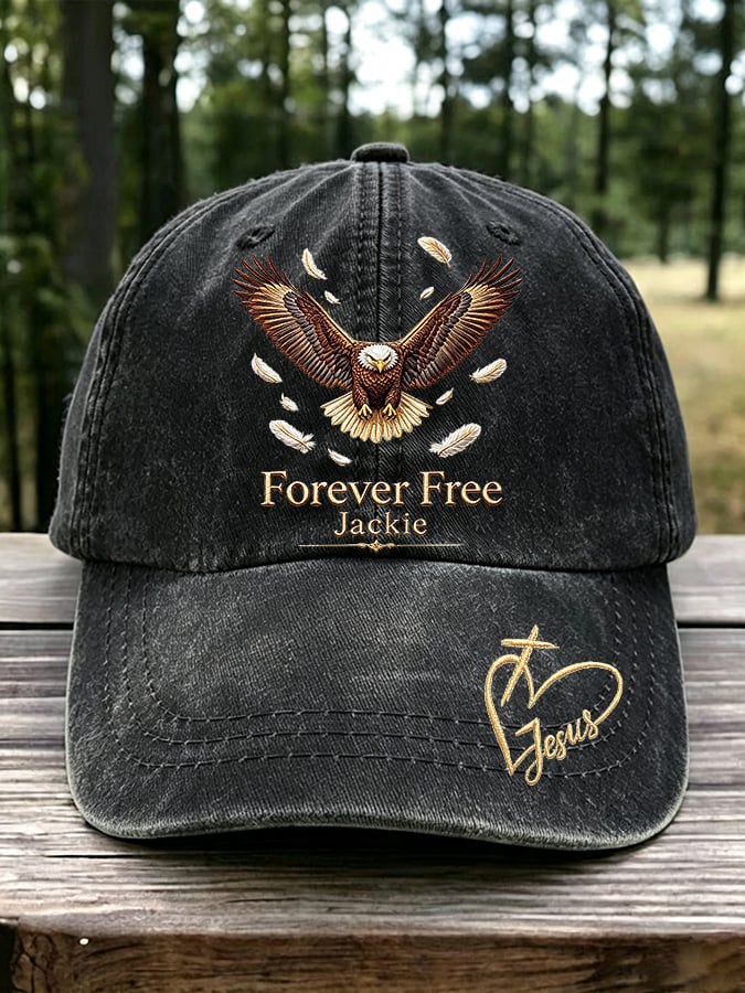 Retro Forever Free Jackie Print Baseball Cap