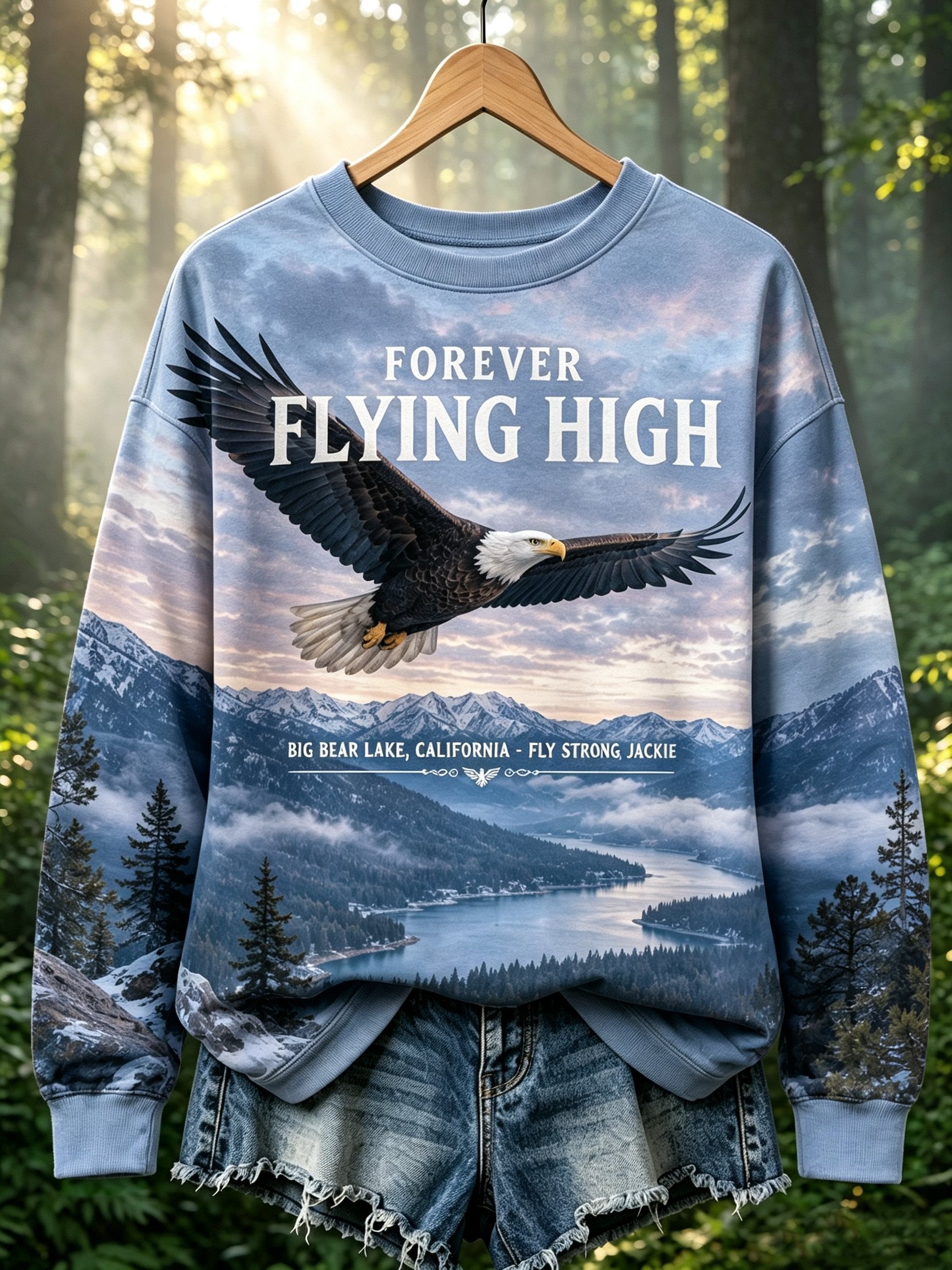 Women'S Forever Over Big Bear Print Sweatshirt
