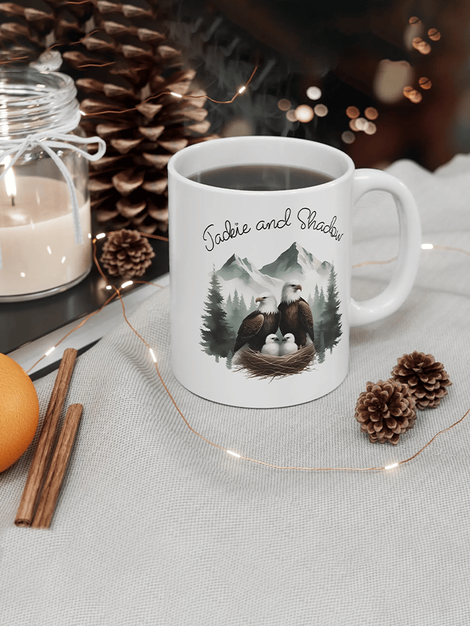 Retro Jackie & Shadow Print Mug