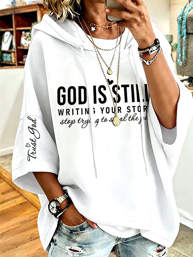 Women's Faith God Is Still Writing Your Story, Stop Trying To Skip The Pages Printing Top