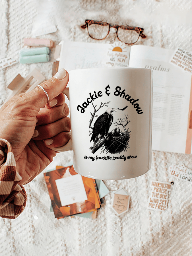 Retro Jackie & Shadow Is My Favorite Reality Show Print Mug