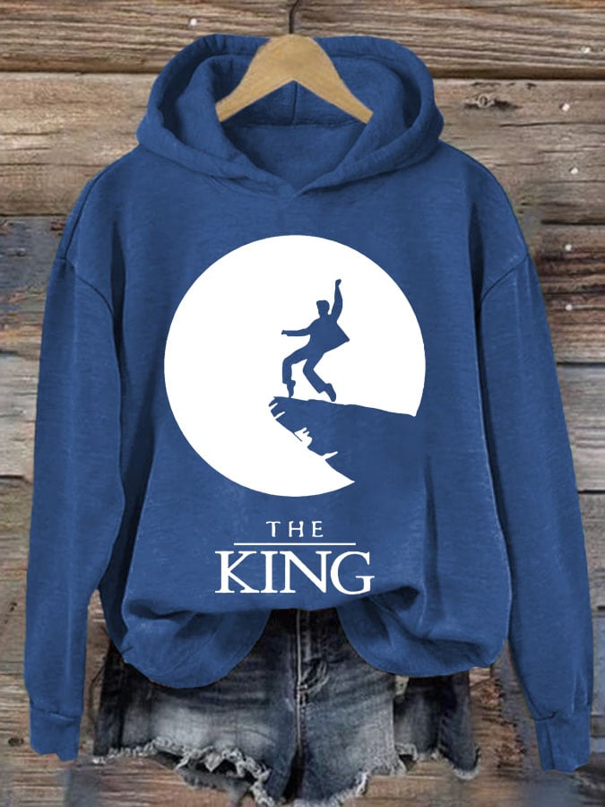 Women's The King Print Casual Sweatshirt