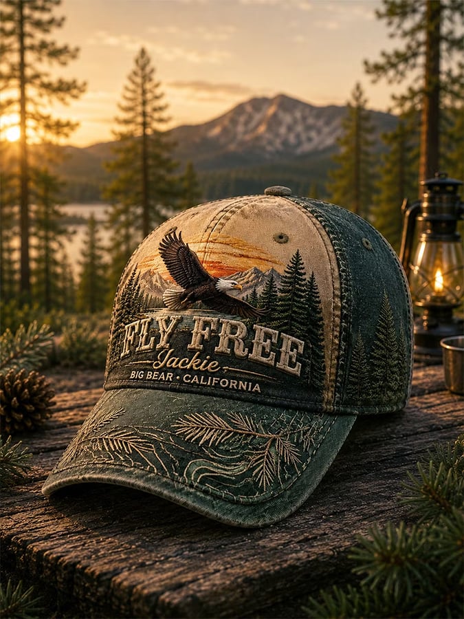 Unisex Retro Rest in Peace Jackie Print Hat