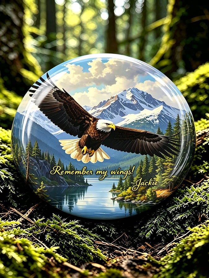 Unisex Jackie and Shadow Print Button