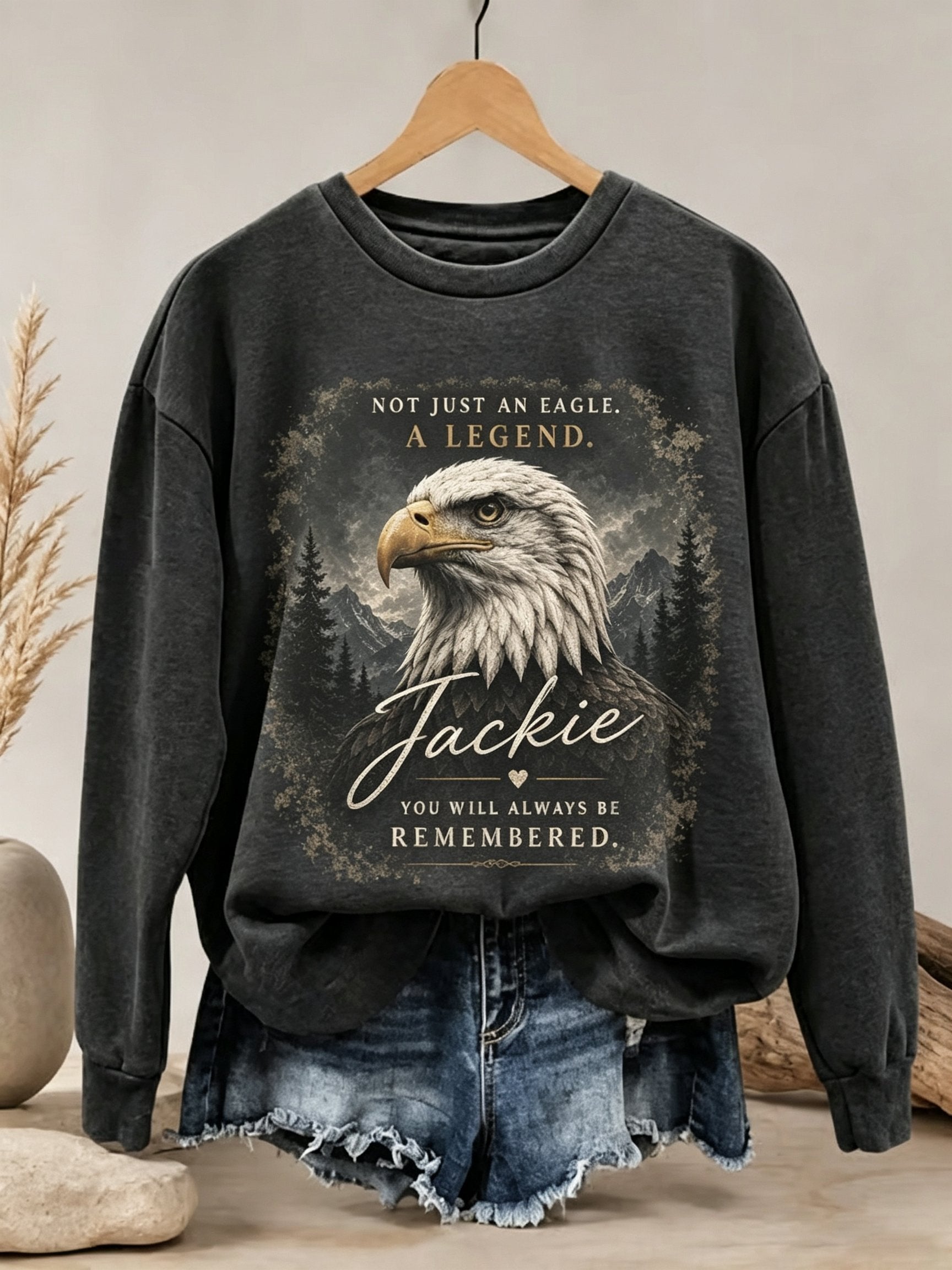 Women's "MESS WITH JACKIE AT YOUR OWN RISK" Crew Neck Sweatshirt