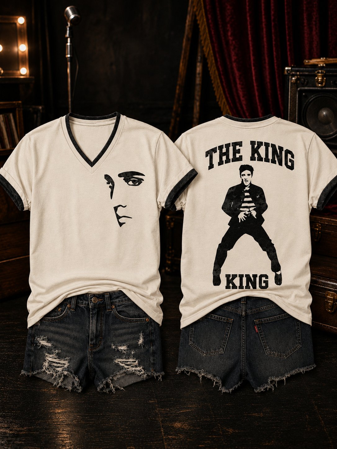 Women's The King of Rock 'N' Roll Print T-shirt
