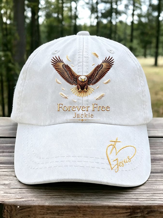 Retro Forever Free Jackie Print Baseball Cap