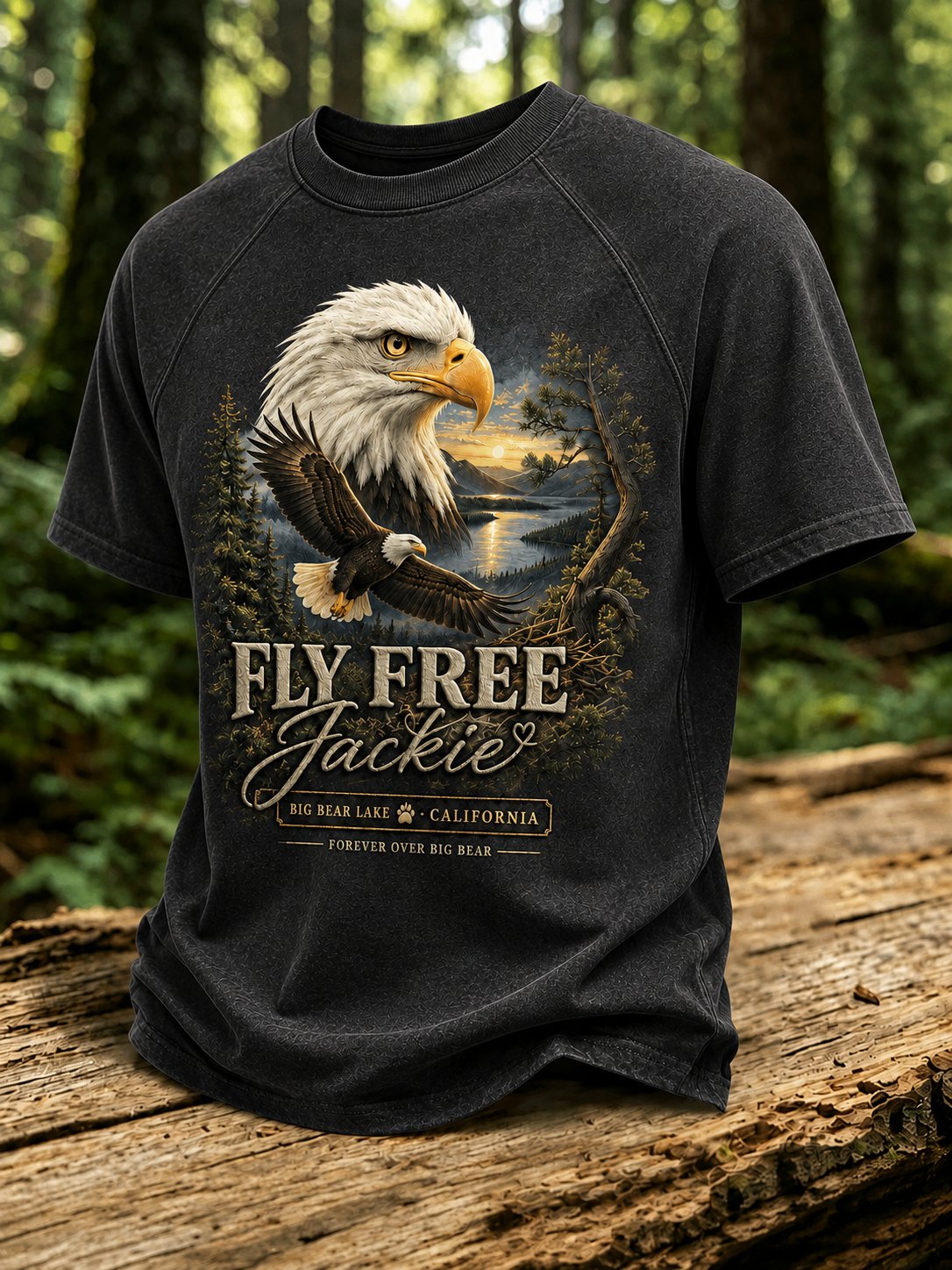 Men's Fly Free Jackie Print Tee
