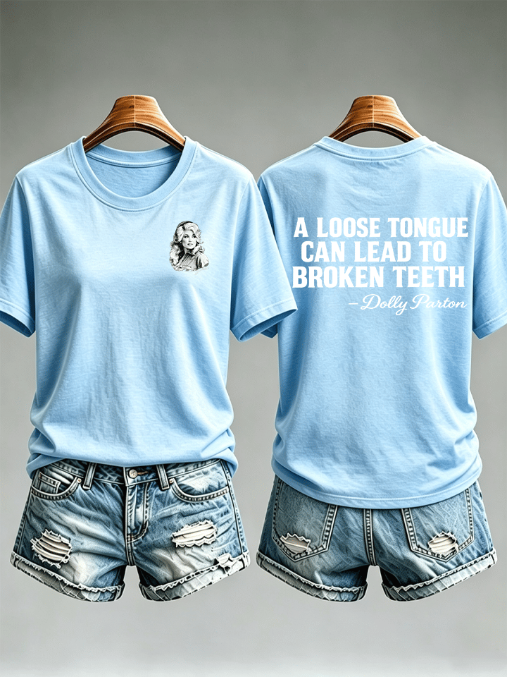 Women's Vintage Signature Graphic Memorial Print T-Shirt