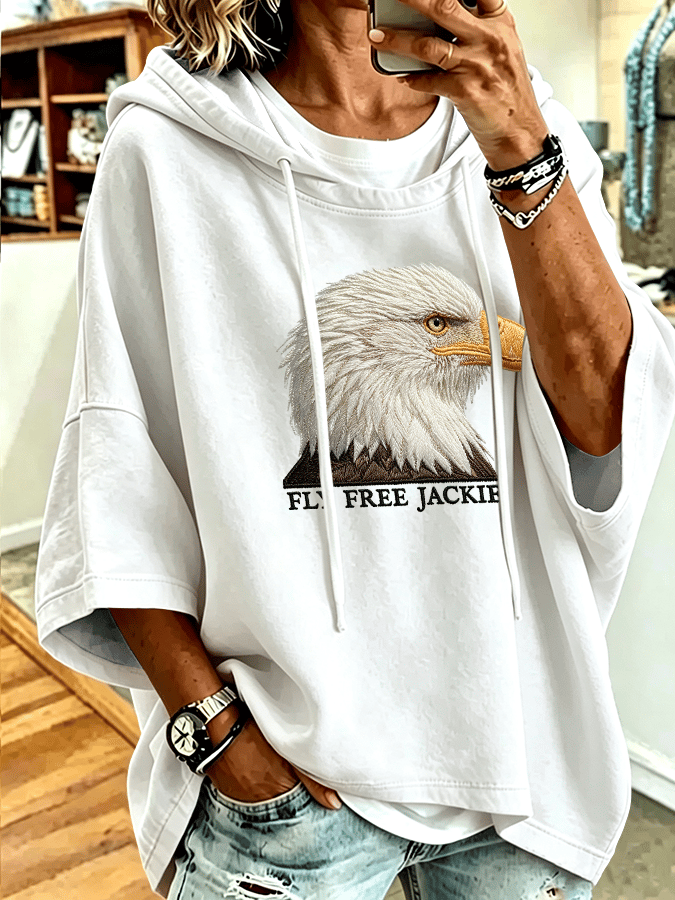 Women's Fly Free Jackie Print Hooded Sweatshirt