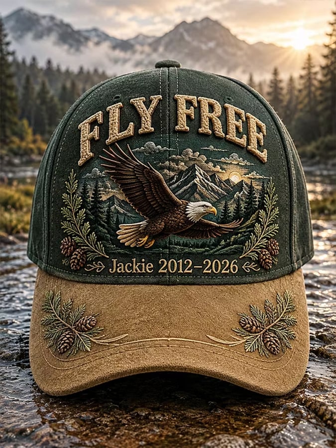 Unisex Retro Rest in Peace Jackie Print Hat