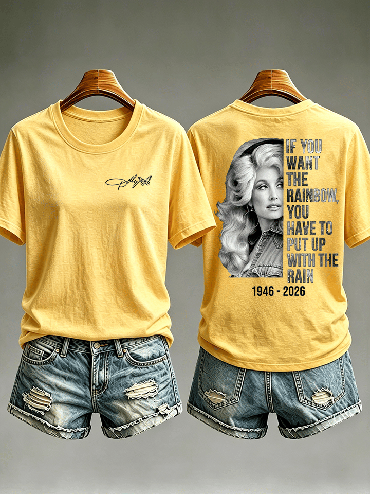 Women's Vintage Signature Graphic Memorial Print T-Shirt